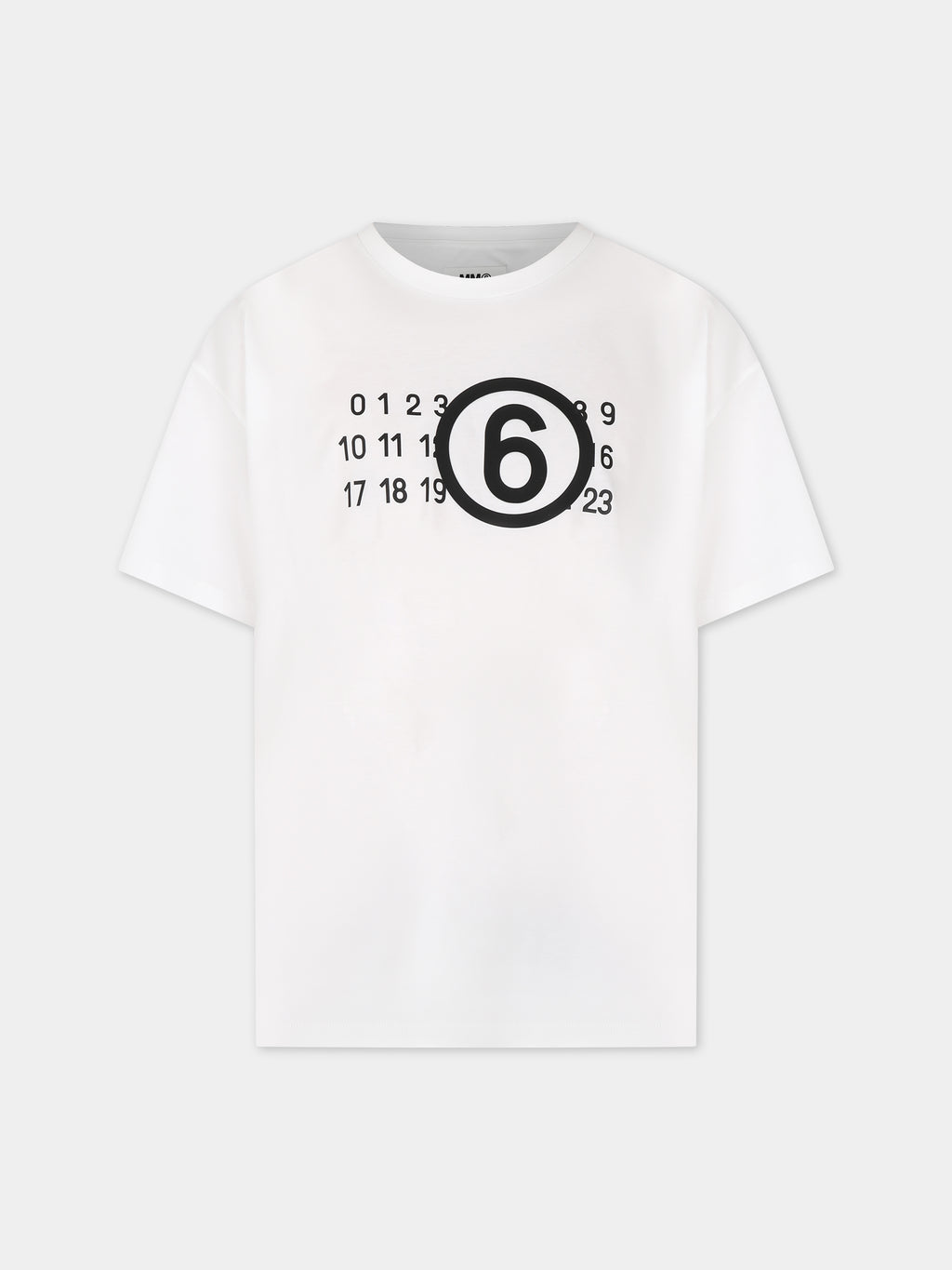 White t-shirt for kids with logo